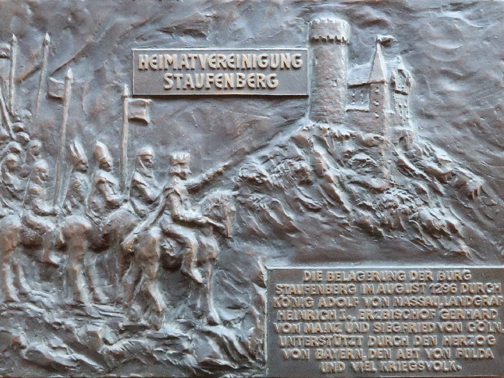 Bronzeguss: Belagerung
                Burg Staufenberg 1296